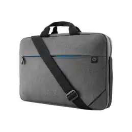 HP Prelude Top Load - Sacoche pour ordinateur portable - 15.6" - noir et gris, fermeture éclair bleue ... (1E7D7AA)_1