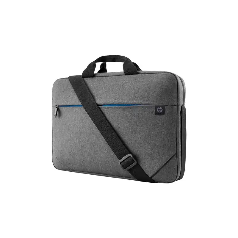 HP Prelude Top Load - Sacoche pour ordinateur portable - 15.6" - noir et gris, fermeture éclair bleue ... (1E7D7AA)_1