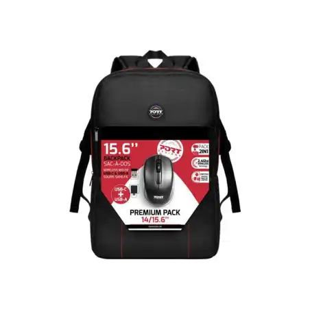 PORT Designs - Premium Pack - sac à dos pour ordinateur portable - 14" - 15.6" - avec souris optique sa... (501901)_1