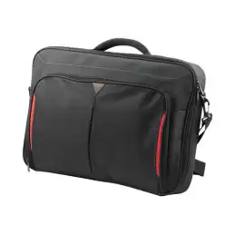 Targus Classic+ Clamshell - Sacoche pour ordinateur portable - 17" - 18" - noir, rouge (CN418EU)_1
