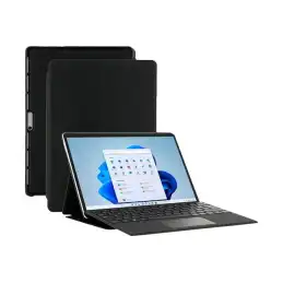 Mobilis RE.LIFE - Étui à rabat pour tablette - avec volet - matériau à effet cuir - noir - design écolo... (068005)_1