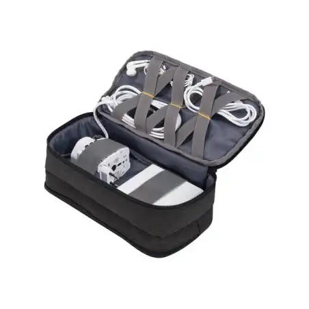 DICOTA Accessories Pouch STYLE - Étui pour accessoires mobiles - polyester 600D - noir (D31495)_1