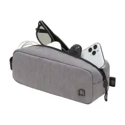 DICOTA Eco Motion - Étui pour accessoires mobiles - polyester PET recyclé - gris clair (D31882-RPET)_5