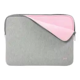 Mobilis Skin - Housse d'ordinateur portable - mousse à mémoire de forme - 12.5" - 14" - gris, rose (049015)_2
