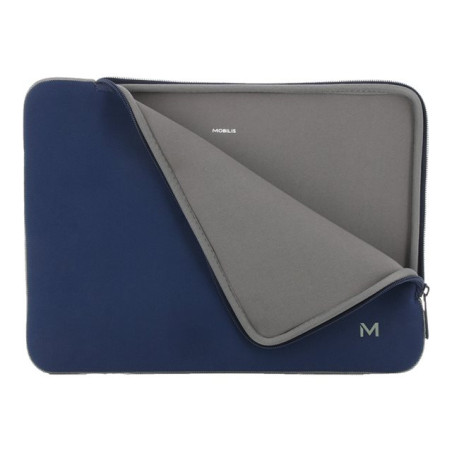 Housse d'ordinateur portable - 12.5" - 14.2" - bleu marine et gris (049021)_1