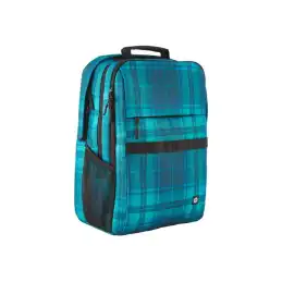 HP - Campus XL - sac à dos pour ordinateur portable - 16.1" - bleu plaid écossais (7J594AA)_3