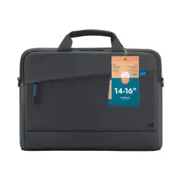 Mobilis Trendy - Sacoche pour ordinateur portable - chargement par le haut, 35 % recyclé - 16" - noir (025028)_4