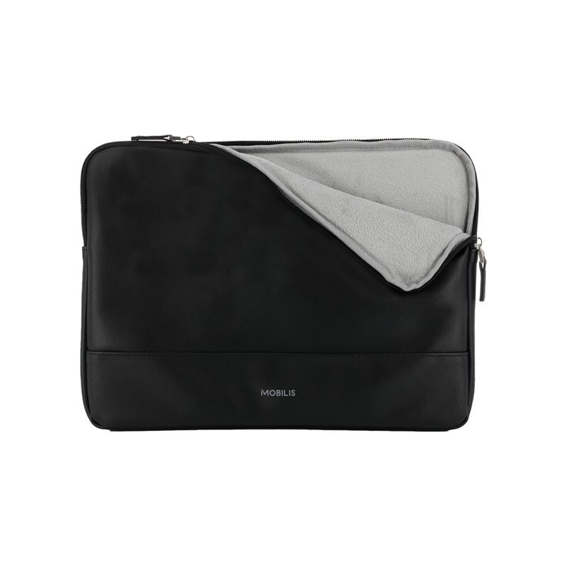 Étui pour ordinateur portable - mousse néoprène, cuir imitation PU - noir - 12.5" - 14" (042059)_1
