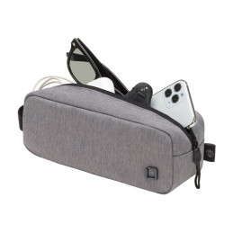 Étui pour accessoires mobiles - polyester PET recyclé - gris clair (D31882-RPET)_5