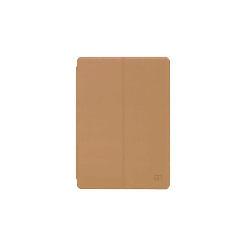Étui à rabat pour tablette - imitation cuir - brun clair - 9.7" (042044)_1