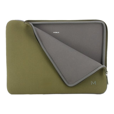 Housse d'ordinateur portable - 12.5" - 14.2" - kaki et gris (049020)_1