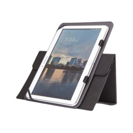Étui à rabat pour tablette - polyuréthane - noir - 10" (CRUE1110K)_1