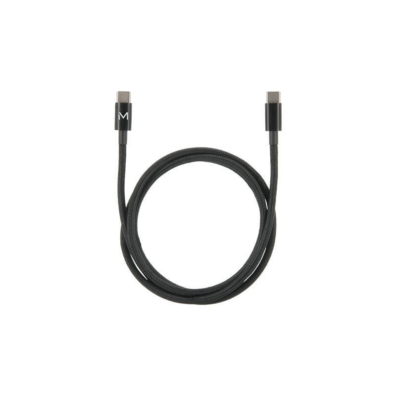 Câble USB - USB-C (M) pour USB-C (M) - USB 2.0 - 1 m - jusqu'à 100 W de puissance de chargement - noir (001389)_1