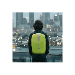 Bâche pour sac à dos - bandes réfléchissantes, poche de rangement - jaune (001275)_5