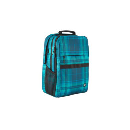 Campus XL - sac à dos pour ordinateur portable - 16.1" - bleu plaid écossais (7J594AA)_7