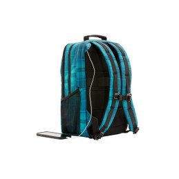 Campus XL - sac à dos pour ordinateur portable - 16.1" - bleu plaid écossais (7J594AA)_10