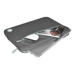 La housse pour ordinateur portable Eco-TrendyFabriqué à partir de 72% de matériaux recyclés (r-PET & PE... (400704)_3