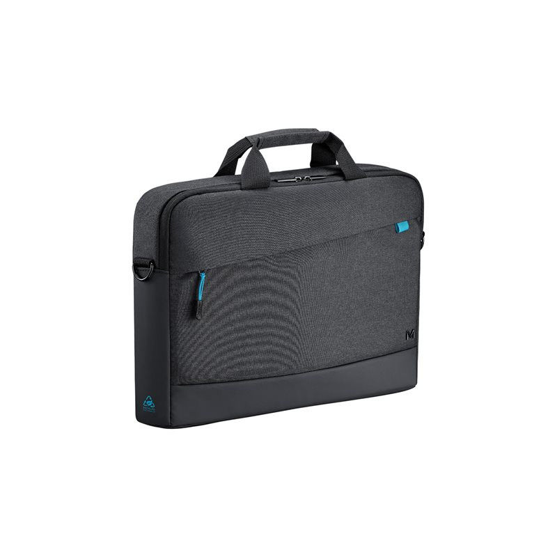 Sacoche pour ordinateur portable - chargement par le haut, 35 % recyclé - 16" - noir (025028)_1