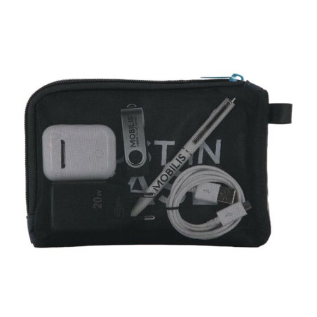 Mobilis - Housse pour câbles - chargeurs - accessoires - bleu marine, noir (005038)_1
