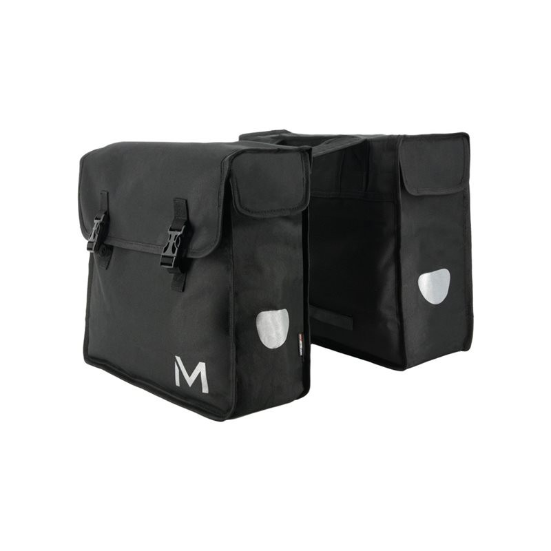 Sacoche pour ordinateur portable - 2 x 15 - tissu polyester revêtu de PVC, tissu déperlant - noir - 14"... (070002)_1