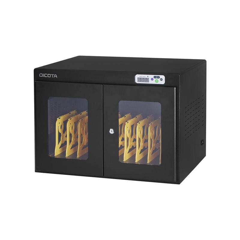 Meuble de rangement - pour 10 ordinateurs portables - tablettes - verrouillable - acier, plastique - no... (D31897)_1