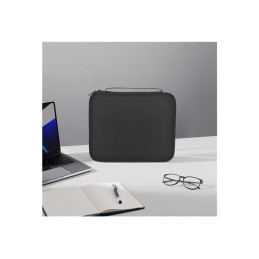 Sacoche de transport rigide antichocs pour Pc portable ou tablette jusque 13" - 2 compartiments de r... (DY-HC5275)_6