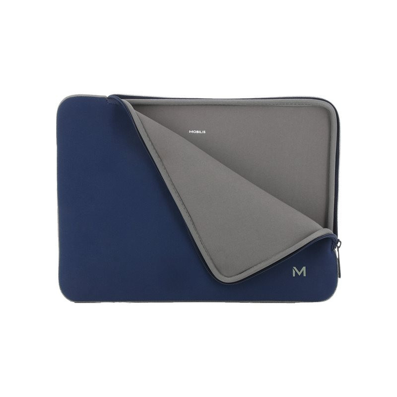 Housse d'ordinateur portable - 14" - 16" - bleu marine et gris (049022)_1