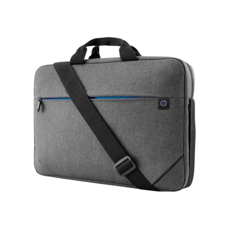 Sacoche pour ordinateur portable - 15.6" - noir et gris, fermeture éclair bleue (1E7D7AA)_1