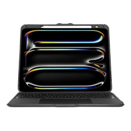 Clavier et étui (boîtier de clavier) - avec trackpad - rétroéclairé - sans fil - Bluetooth 5.0 - QWER... (THZ989ES)_1