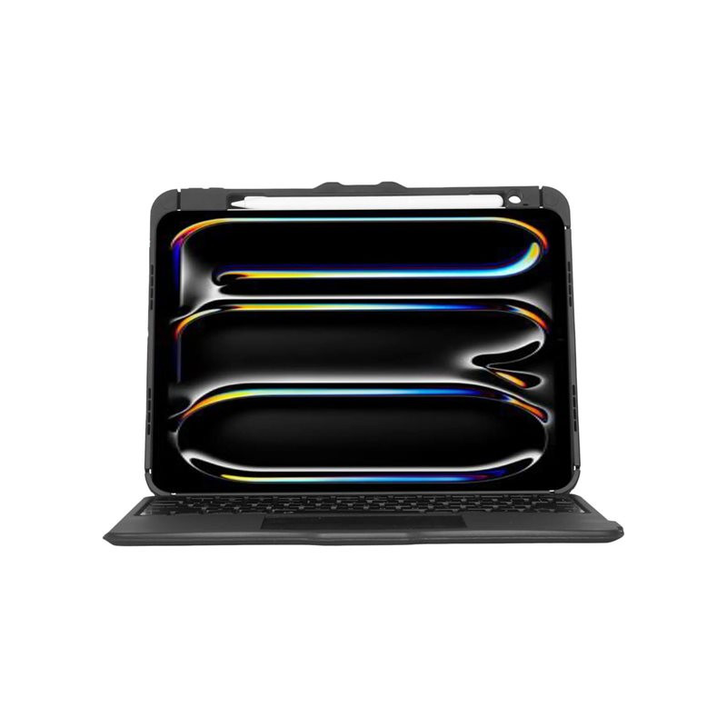 Clavier et étui - rétroéclairé - sans fil - Bluetooth 5.0 - QWERTY - Espagnol - noir (THZ988ES)_1