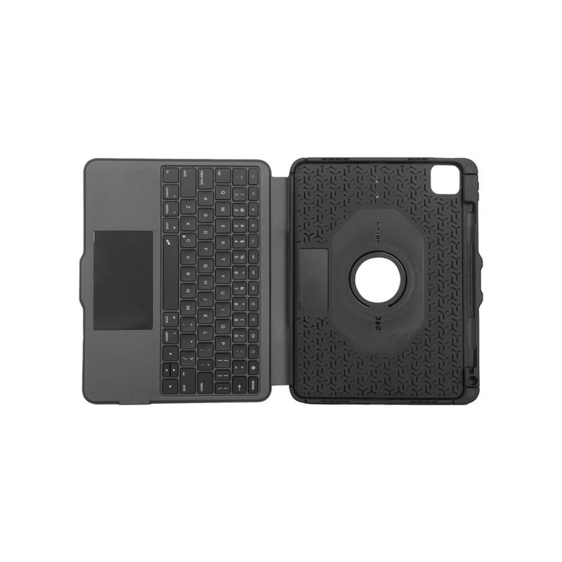 Clavier et étui - avec trackpad - rétroéclairé - sans fil - Bluetooth 5.0 - QWERTZ - Allemand - noir (THZ967DE)_1