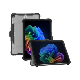 Coque de protection pour tablette - robuste - avec coins renforcés - transparent, noir - pour Microsoft... (062014)_4